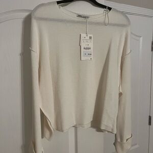 Zara Cream Knit Sweater